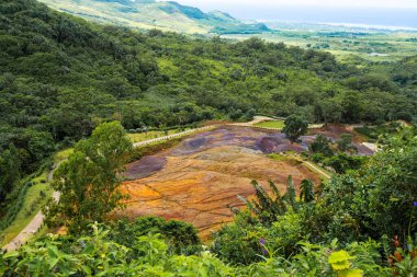 Chamarel 'deki Renkli Dünya, Mauritius Adası, Afrika