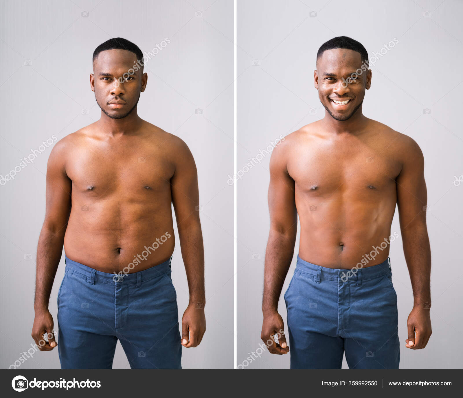fogyókúrás férfiak előtt és után)