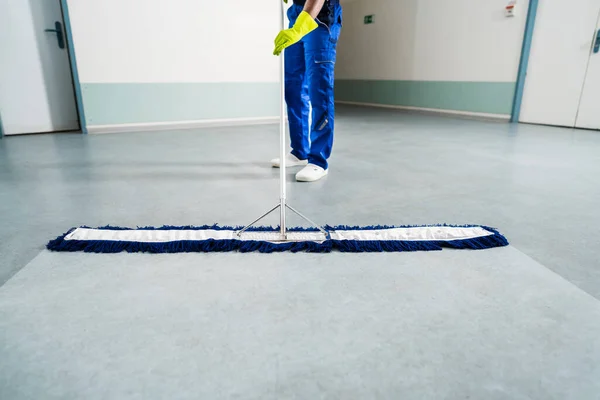 Man Mop Wet Floor Sign — Stok Foto