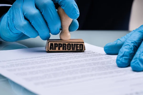 Approved Stamper On Record Or Permit Document