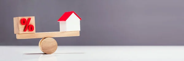 住房利率百分比 房地产抵押贷款 — 图库照片
