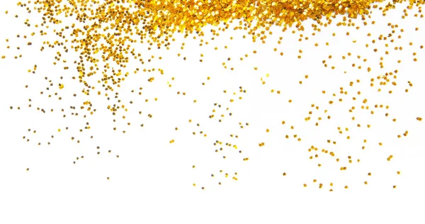 Golden glitter frame background — Stock Photo, Image