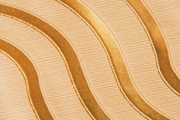 黄金の輝きの波状の背景 — ストック写真