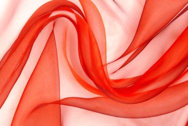 red  organza fabric wavy texture clipart
