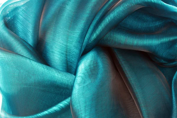 Closeup of the wavy organza fabric — Stock Photo, Image