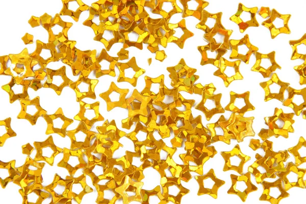 Gyllene Glitter Stjärnor Bakgrund — Stockfoto