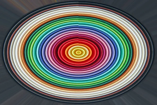 多色の楕円形のクローズ アップ — ストック写真