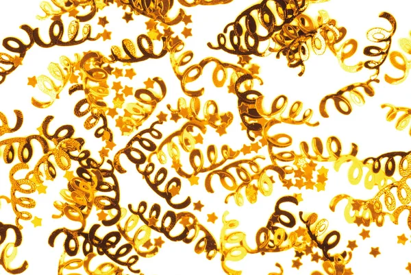 Gouden Confetti Partij Achtergrond — Stockfoto