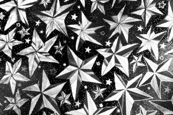 Primer Plano Las Estrellas Abstracto Fondo Blanco Negro —  Fotos de Stock