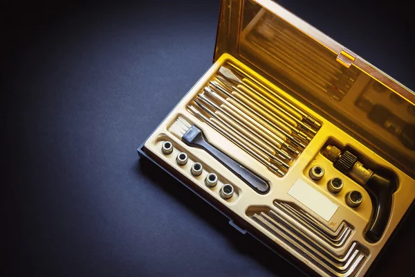 Kit av Allen nycklar och skruvmejslar — Stockfoto