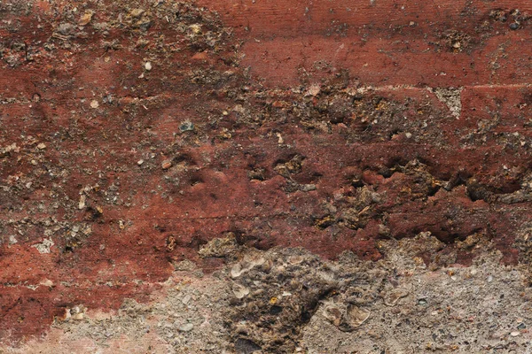 Textura antigua pared roja — Foto de Stock