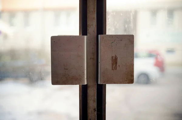 Portas de vidro de entrada — Fotografia de Stock