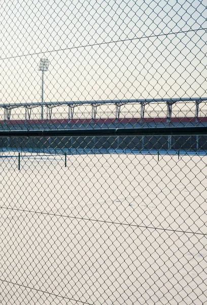 Terrenos deportivos durante el invierno —  Fotos de Stock