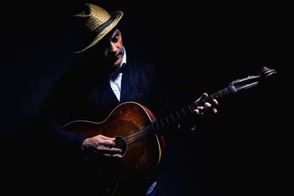 Retrato de un músico de Vojvodina, Serbia — Foto de Stock