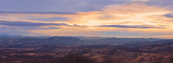 Landscape of a Village In Serbia — Stock Photo, Image