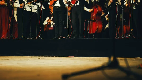 Akustyczne Orchestra na scenie — Zdjęcie stockowe