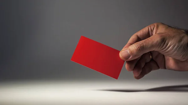 Червоний візитна картка — стокове фото