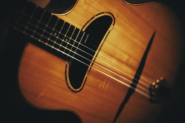 Guitarra Manouche Detalhes — Fotografia de Stock