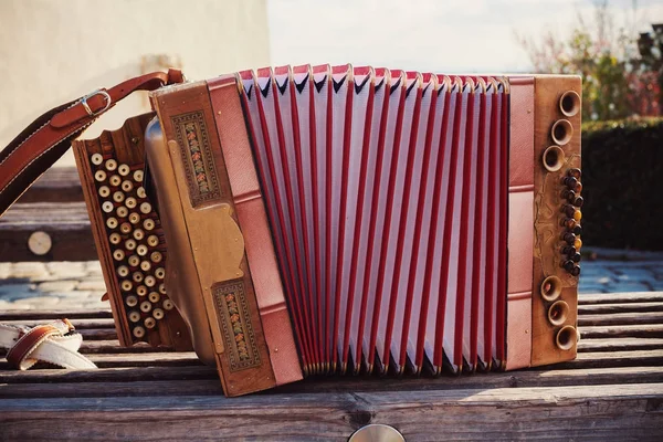 Vieil accordéon autrichien — Photo