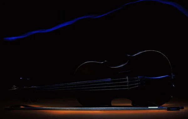 Violino al buio — Foto Stock