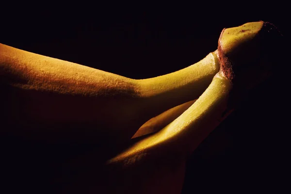 Підкреслена фігури банан — стокове фото