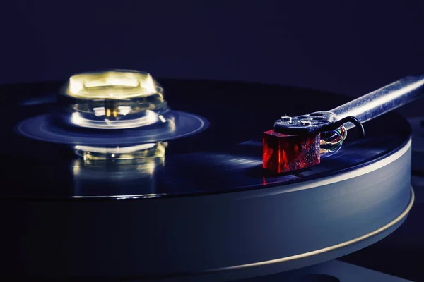 Modern Gramophone in Work — Stock Photo, Image