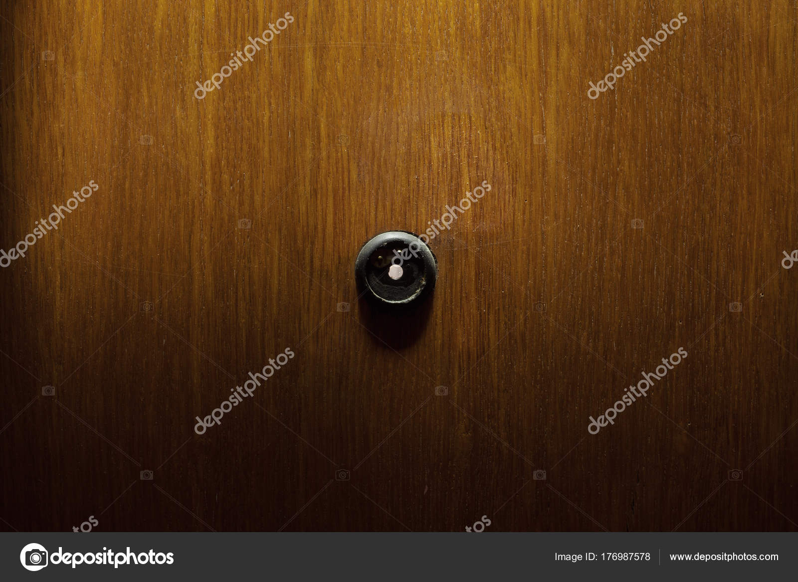 Peephole In Wooden Doors Stock Photo C Krsmanovic 176987578