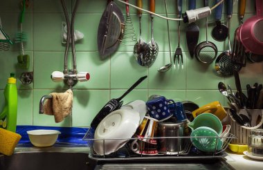 Eski mutfak detayları 