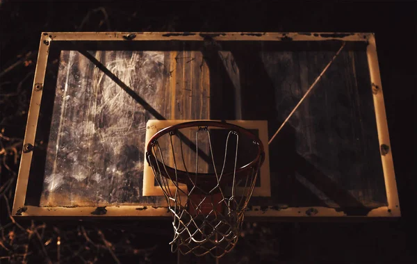 Λεπτομέρειες του μπάσκετ hoop — Φωτογραφία Αρχείου