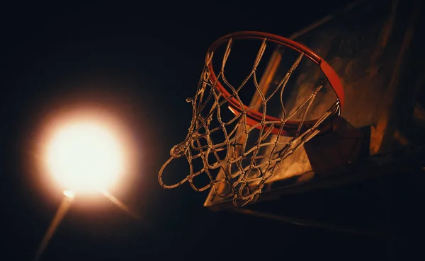 Detalhes do aro de basquete — Fotografia de Stock