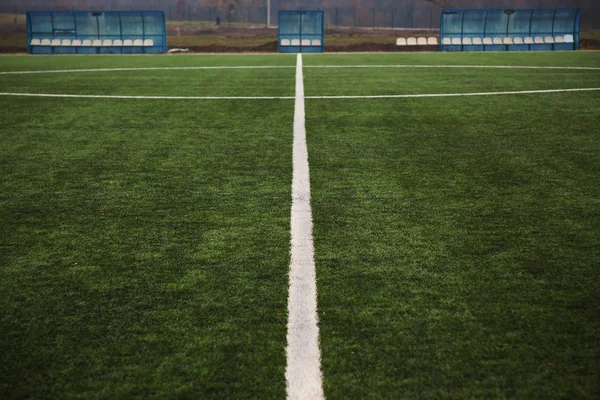 Футбольные линии — стоковое фото