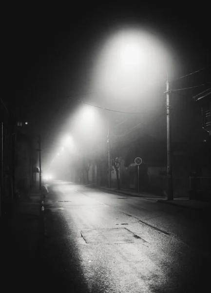 Brouillard en ville — Photo
