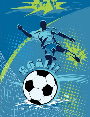 Arka plan üzerinde futbol