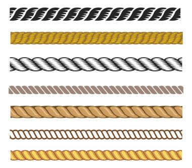 Set of rope  illustration clipart