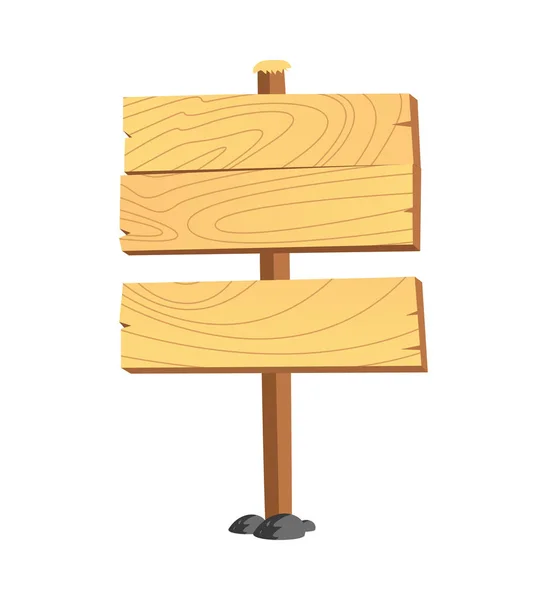 Set di cartelloni animati in legno — Vettoriale Stock