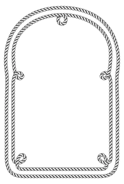 Vintage rope frame — Stock Vector