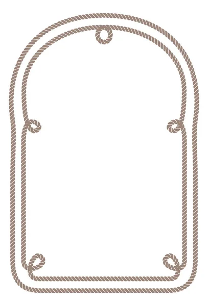 Cadre de corde vintage — Image vectorielle