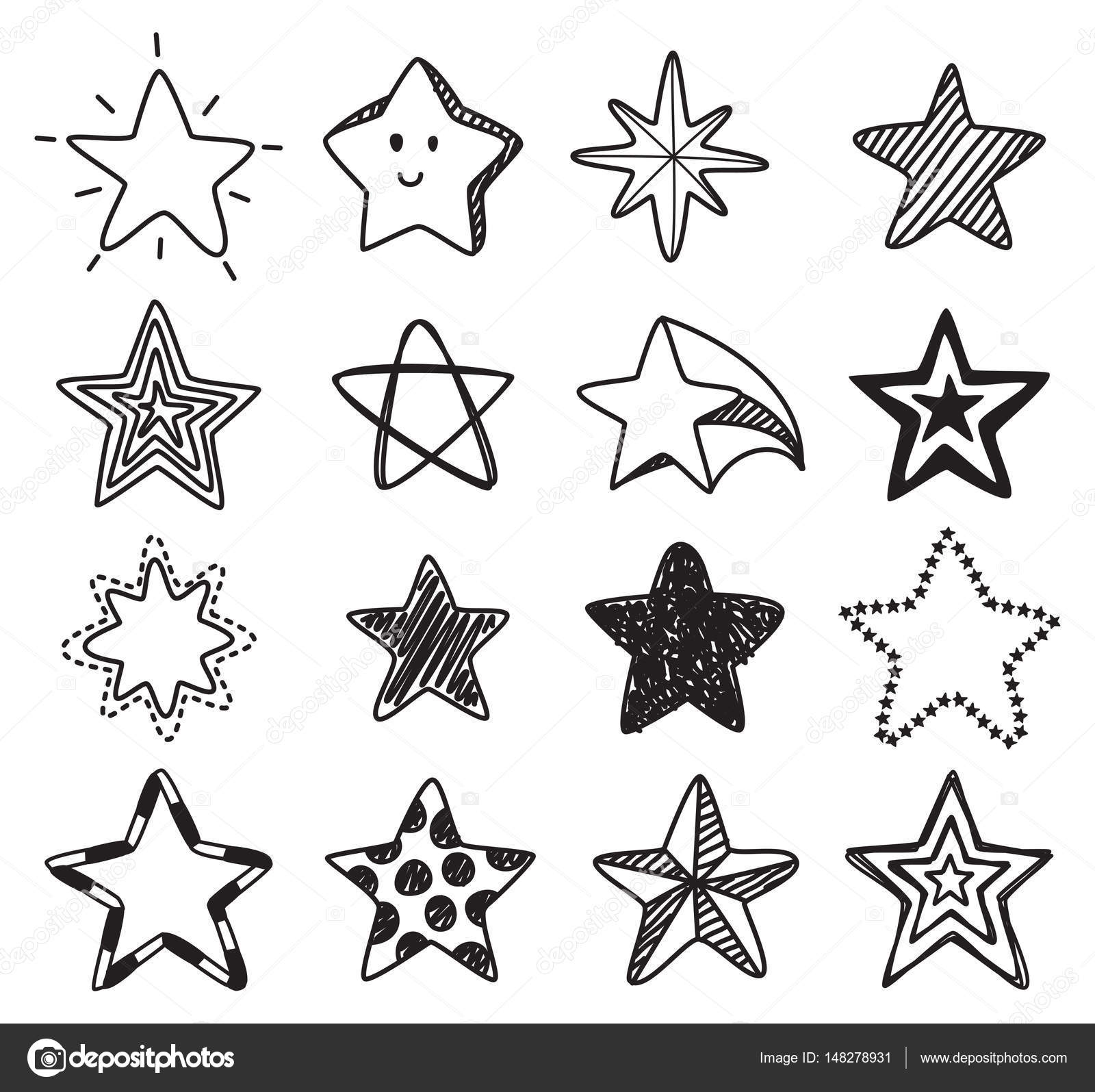 Hand drawn star element Stock Vector by ©mhatzapa 148278931