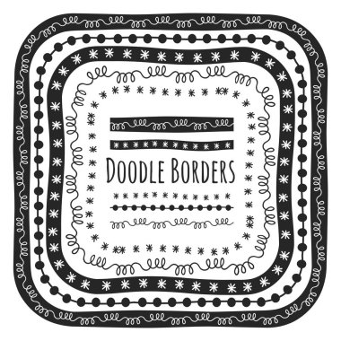 Doodle kenarlık kümesi