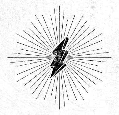 Vintage gök gürültüsü sembolü 