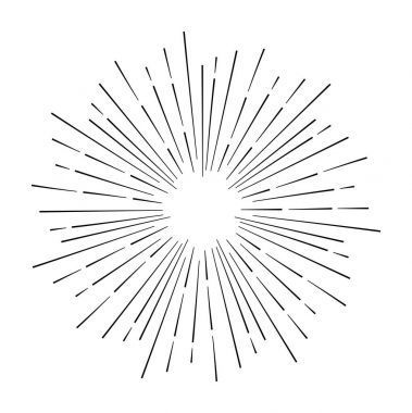 Yıldız patlaması tasarım öğesi 