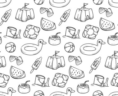 Yaz tatil Tema sorunsuz arka plan