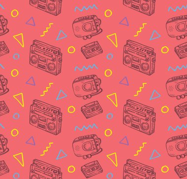 Vintage müzik Tema arka plan radyo ile