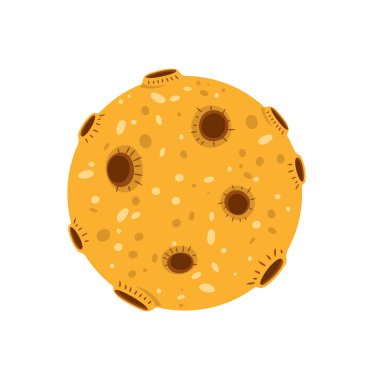 Gezegen veya meteor illüstrasyon