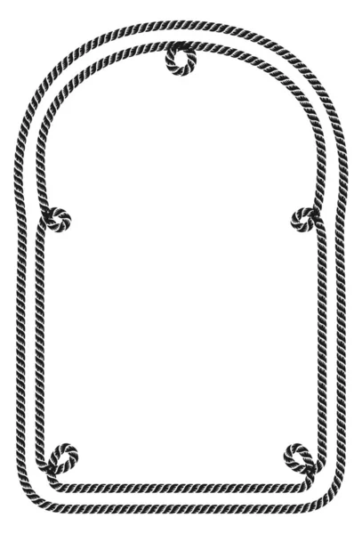 Vintage lano rám — Stockový vektor