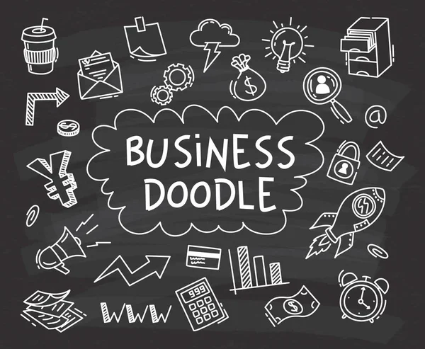 Aantal business-doodle — Stockvector