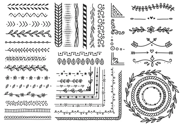 Rand, Pinsel, Rahmen — Stockvektor