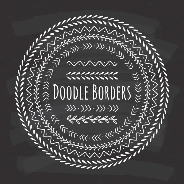Doodle-Grenze — Stockvektor