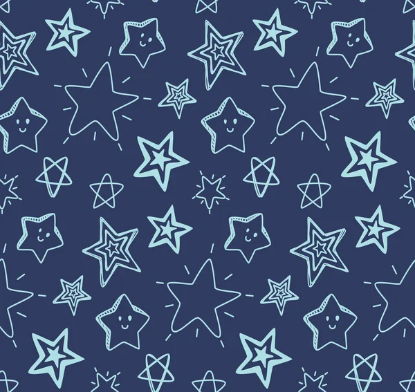 Sterne nahtloser Hintergrund — Stockvektor