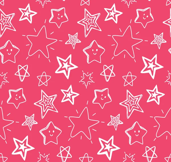 Étoiles fond sans couture — Image vectorielle